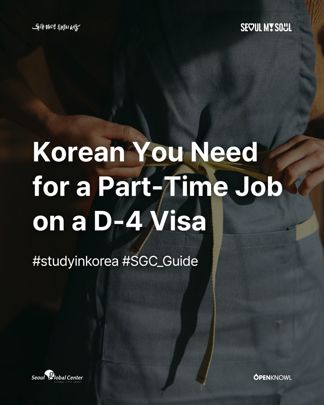 #SGC_Guide | Korean You Need for a Part-Time Job on a D-4 Visa

Are you studying Korean on a D-4 vi…